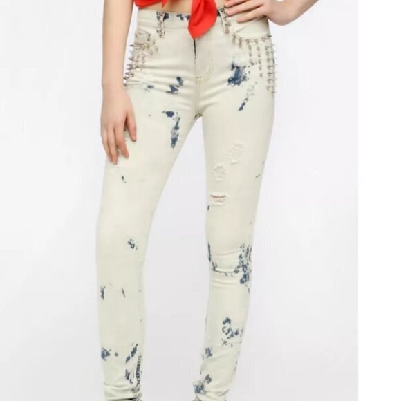 Urban Outfitters BDG Twig High-Rise Studded Jean, Size 27 - Picture 1 of 14